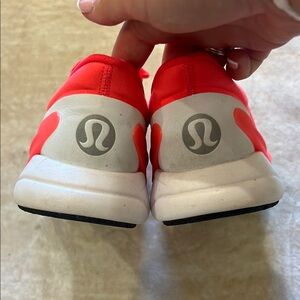 lululemon athletica Red and White Athletic Shoes